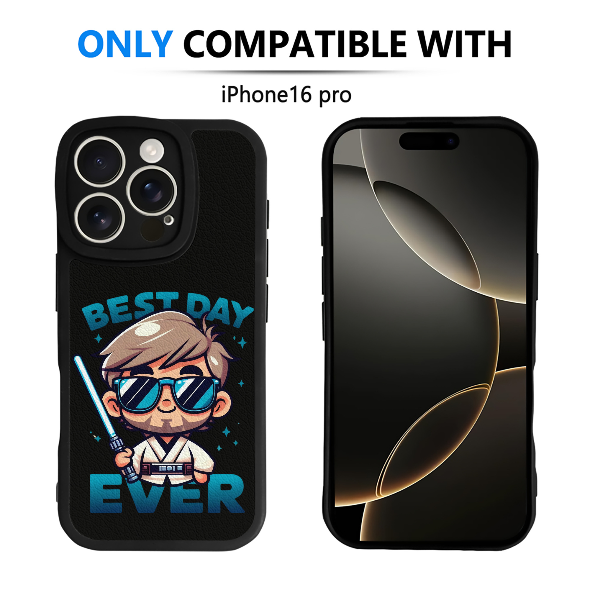（画像用） スター・ウォーズ Star Wars 【iPhone 16シリーズ対応】シリコンスマホケース（レザー調） 材質：シリコン